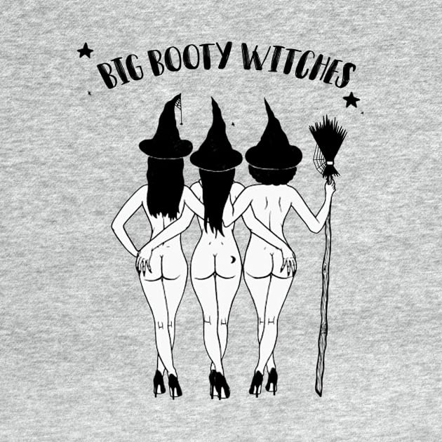 Halloween Shirt, Big booty Witches Halloween Hoodiefor Women, Halloween Witch Shirt Woman, Funny Halloween by McphersonHaynesnob2l